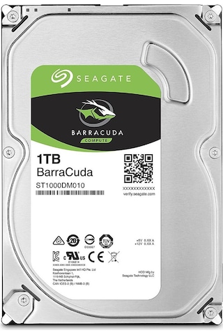 Seagate Barracuda ST1000DM010 3.5" 1 TB 7200 RPM SATA 3 HDD