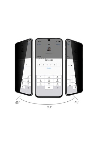 Samsung Uyumlu Galaxy M22 Privacy Gizlilik Filtreli Hayalet Cam