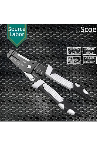 Geeksen Endüstriyel Elektrikçi Testere: Çok İşlevli Kablolu Kırıcı-soğurucu, Dayanıklı Basma Ve Kesme Aracı Yeşil Kollü
