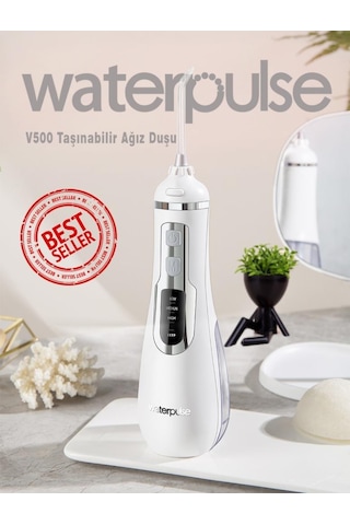 WaterPulse WP-V500-W Taşınabilir Şarjlı Masajlı Diş Protez Bakım ve Ağız Duşu