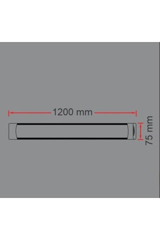 24v Yatay Bant Armatür 36w 120cm Gün Işığı 24 Volt Karavan Tekne