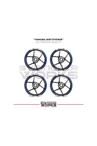 Yamaha Jant Sticker Seti Yüksek Kalite 16lı Jant Set Yamaha Uyumlu 37859164