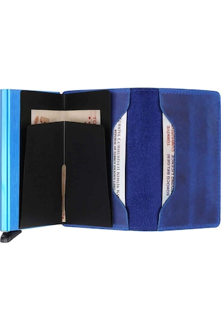 Walsmart Slim Crazy Akıllı Mekanizmalı Cüzdan Hakiki Deri