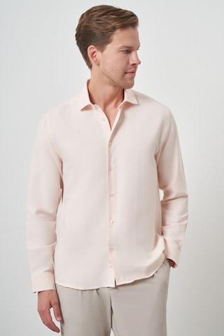 Morven Erkek Yavruağzı Slim Fit İtalyan Yaka Gömlek 25mc004021453 Yavruağzı Yavruağzı