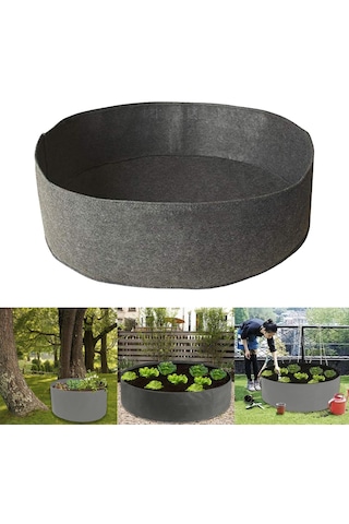 Homyl Kumaş Yükseltilmiş Yatak Bahçe Ekici Sebze Gri 60x20cm Gri 60x20cm Gri