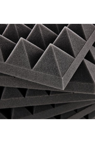Türkeli Ses Yalıtm Akustik Piramit Süngeri 40 MM 50 x 50 CM Bantlı