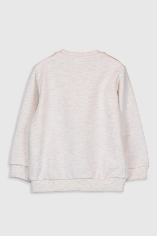 LC Waikiki Lcw Baby Kırık Beyaz Melanj Sweatshirt Off Whıte Melang