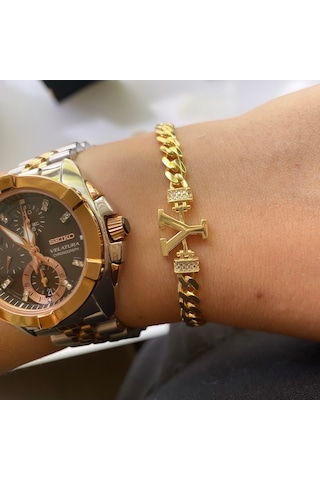 Simurg Jewellery Gümüş Y Harf Bileklik