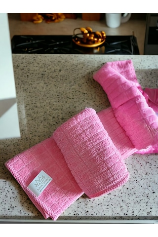 Technow Misclean Mikrofiber Mutfak Temizlik Bezi 40 40 Cm Pembe