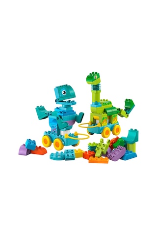 LEGO® DUPLO® Kasabası 3’ü 1 Arada Tekerlekli Dinozorlar 10451 - 3 Yaş ve Üzeri Çocuklar için Eğitici Oyuncak Yapım Seti (108 Parça)