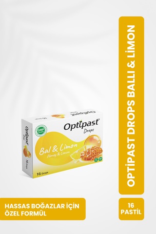 Optipast Drops Ballı & Limon 16 Pastil