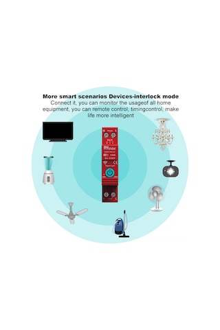 Konesam Akıllı Wi-fi Mcb Kesici - Tuya App İle Uzaktan Kontrol, Ses Komutu, Enerji Takip, Otomatik Yeniden Bağlama 112 Karakter