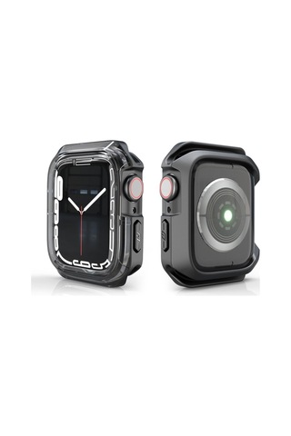 Apple Uyumlu Watch 40mm Zore Watch Gard 08 Sert Pc + Silikon Koruyucu