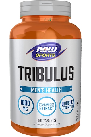 Now Foods Sports Nutrition, Tribulus Terrestris 1,000 Mg, Double Strength, Men's Health, 180 Tablet Aromasız