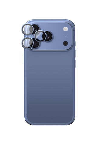 Apple iPhone 18 Pro Uyumlu Amazingthing Titan Vision Sapphire Ar Kamera Lens Koruyucu Aparatlı Mavi
