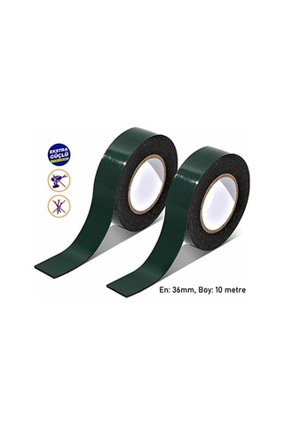 Tr Taraflı Köpük Bant Eva Bandı Siyah 36 Mm X 10 Metre Diğer