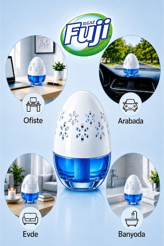 Ilgaz Fuji Okyanus Esintili Araç, Wc, Oda Ve Ortam Kokusu 100 Ml Aqua Drift Kalıcı Kavanoz Koku