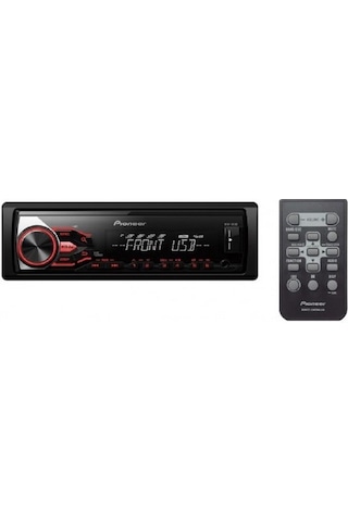 Pıoneer Mvh-181ub Oto Teyp Usb Kumanda Radyo Aux App Kontrol Çıkarılabilir Başlık Digicom Garantili