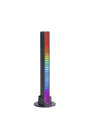 Sese Duyarlı 32 Led Şarjlı Rgb Ekolayzer 8 Mod Ambiyans Çubuğu