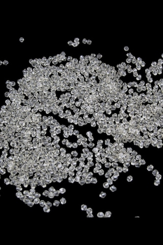 Bej Rengi 4 Mm Piramit Akrilik Boncuk Aksesuar Takı Malzeme 25 Gr