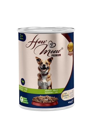 How Meow Jöleli Kuzulu Yetişkin Köpek Maması 12 x 400 G