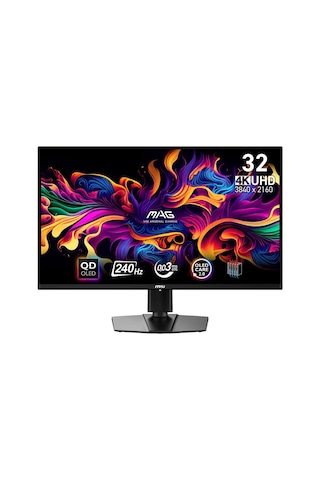 MSI MAG 321UPX QD-OLED 31.5" 0.03 MS 240 Hz Adaptive Sync 4K UHD Monitör