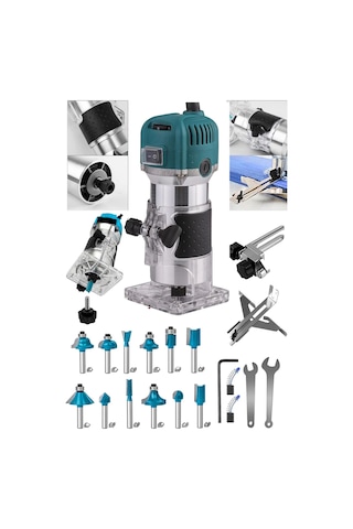 Moonshop 3800 Watt Profesyonel Formika Traşlama Freze Makinası.