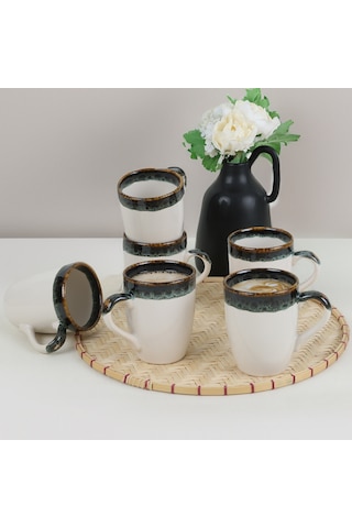 Keramika Cobalt Wave Alfa Kupa 11 Cm 6 Adet Q78