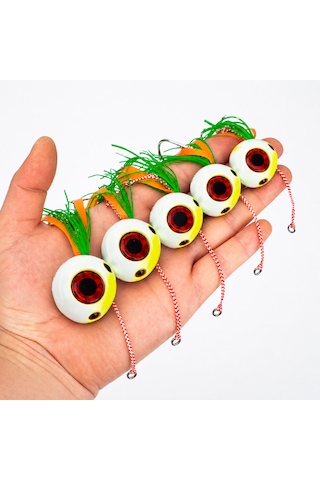 Melek Gözü Kurşun Yeni Nesil Kancalı 150 Gr Sarı