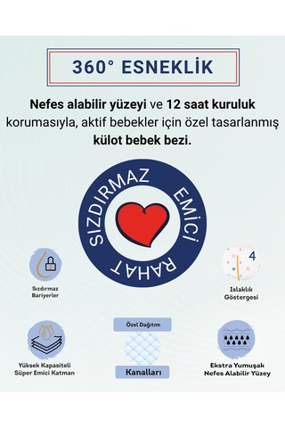 Paddlers Külot Bebek Bezi 7 Numara XX-Large 90 Adet (20-30 Kg) Ekstra Aylık Paket