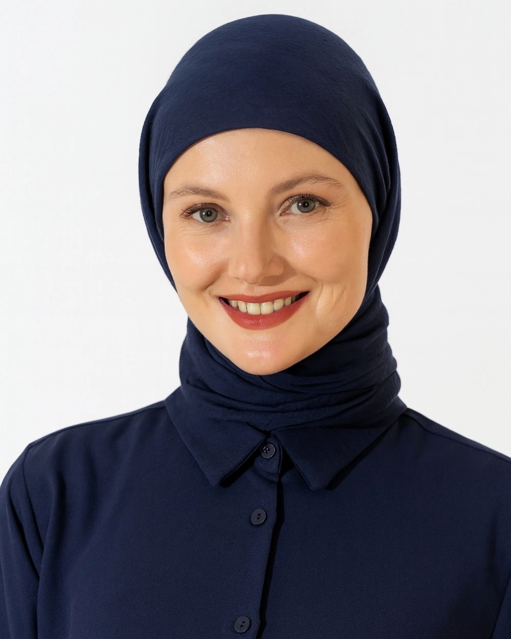 Konfor Eşarp 195x85 Cm 4 Mevsim Kullanım Terletmez, Kaymaz, Pamuk Polyester Karışımlı Rahat Eşarp Lacivert