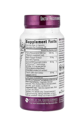 Nutri, Resveratrol+ Antioxidants 60 Vegan Capsules
