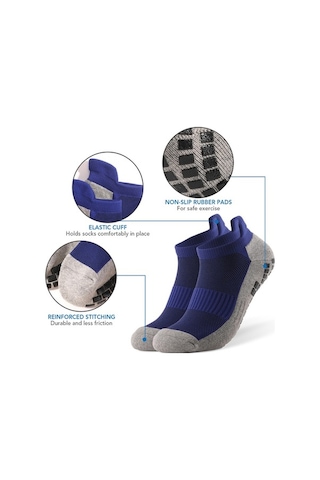 Willowhaven Çorap Kaymaz Futbol Çorapları Spor Atletik Düşük Kesim Nefes Alır Antivibrasyon Ayakkabı İç Çorabı Siyah