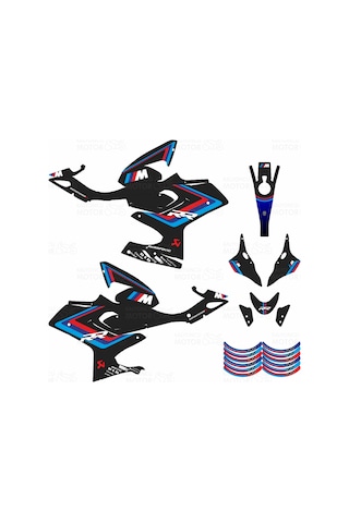 Rks Srk 125 R M Power Carbon Design Sticker Set