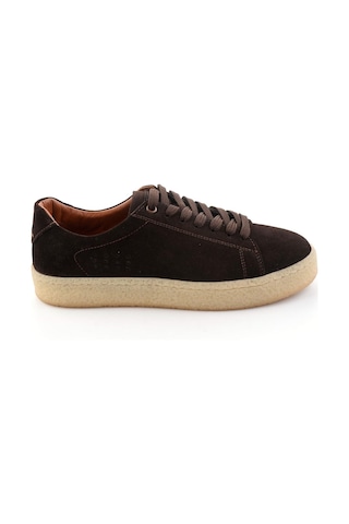 Bambi Kahve Hakiki Deri Erkek Sneaker E01396009902
