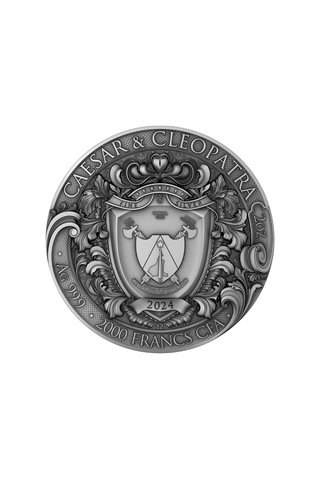 AgaKulche Sezar ve Kleopatra Gümüş Sikke Coin
