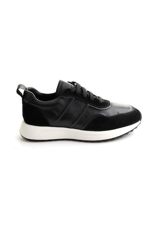 Bambi Siyah Napa Hakiki Deri Erkek Sneaker E01774057943