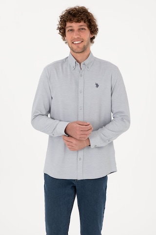 U.s. Polo Assn. Erkek Gri Gömlek Desenli 50316639-vr024 Gri
