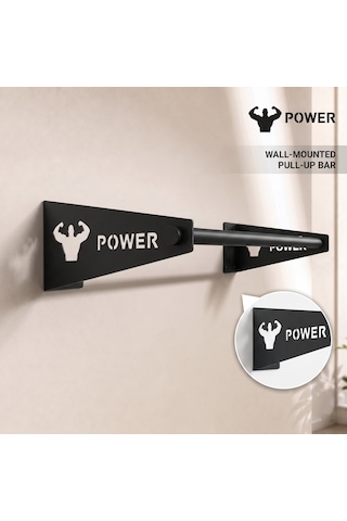Barfiks Aleti - Barfiks Demiri - Barfix Çubuğu - Demir Bar Siyah Power