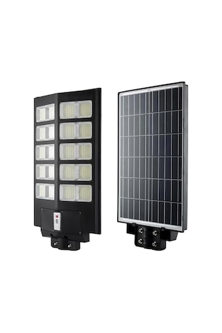 1000w Güneş Enerjili Ultra Parlak Led Sokak Lambası Su Geçirmez, Sensörlü, Kumandalı Çok Renkli