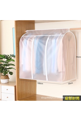 Springsun Şeffaf Askılı Kıyafet Koruyucu - Geniş Ve Dayanıklı Gardırop Kılıfı 90x100x50 Diğer