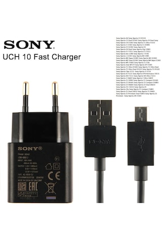 Sony Z2-z3-z5-e4-c5 Hızlı Şarj Aleti Cihazı Ve Usb Kablosu