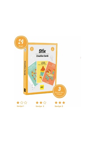 Oppi Stix Uyumlu Yaratıcı Kartlar 24 Parça