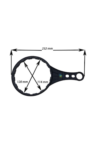 Sayaç Tipi Filtre Kabı Housing Açma Anahtarı (483840297)
