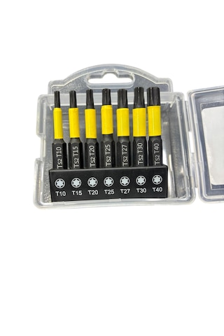Torx Bits Set 7 Parça S2 Kalite 50 Mm