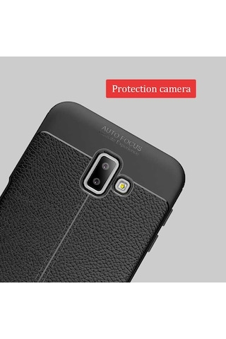Samsung Galaxy Uyumlu J6 Plus Kilif Deri Tarzi Niss Silikon Case 389468114