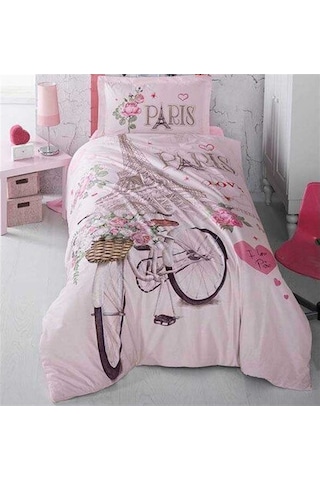 Clasy Tek Kişilik Ranforce Nevresim Takımı Paris Love (236967533)