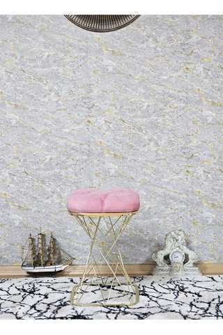 Zafir Kare Gold Kaplama Pembe Puf Oturak - Bench - Ayak Ucu Oturak - Tabure - Makyaj Oturak Pembe
