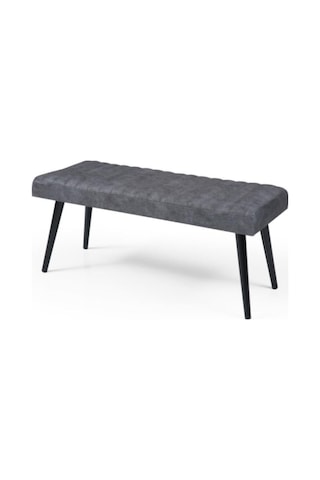 Erezogullari_Mobilya Mutfak Bank Bench Oturma Markiz 95Cm Gri/Antrasit Kumaş