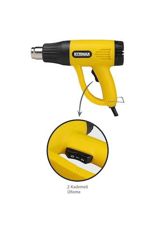 RTRMAX RTM303A Sıcak Hava Tabancası 2000 W